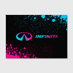 Холст прямоугольный Infiniti - neon gradient, цвет: 3D-принт — фото 2