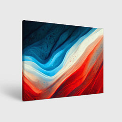 Холст прямоугольный Неоновые яркие волны, цвет: 3D-принт