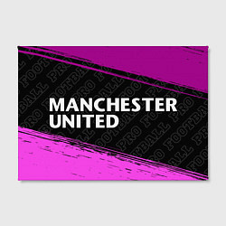 Холст прямоугольный Manchester United pro football: надпись и символ, цвет: 3D-принт — фото 2