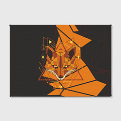 Холст прямоугольный Голова лисы в мозаике, цвет: 3D-принт — фото 2