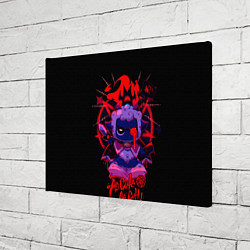 Холст прямоугольный Cult of the lamb - самый милый культ, цвет: 3D-принт — фото 2