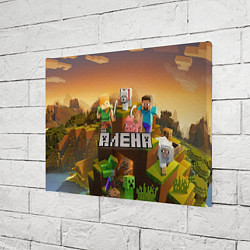 Холст прямоугольный Алена Minecraft, цвет: 3D-принт — фото 2