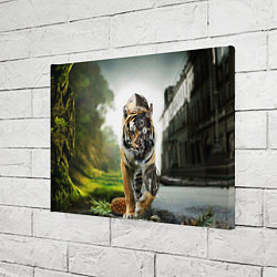 Холст прямоугольный Кибернетический тигр, цвет: 3D-принт — фото 2