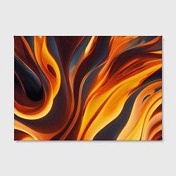 Холст прямоугольный Плавные огненные узоры, цвет: 3D-принт — фото 2