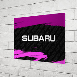 Холст прямоугольный Subaru pro racing: надпись и символ, цвет: 3D-принт — фото 2