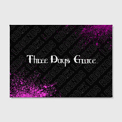 Холст прямоугольный Three Days Grace rock legends: надпись и символ, цвет: 3D-принт — фото 2