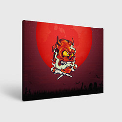 Холст прямоугольный Красный дьявол, цвет: 3D-принт