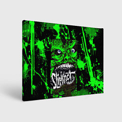 Холст прямоугольный Slipknot - green monster по, цвет: 3D-принт