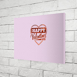 Холст прямоугольный Happy Valentines Day!, цвет: 3D-принт — фото 2