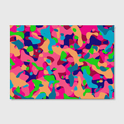 Холст прямоугольный Абстракция в психоделических цветах, цвет: 3D-принт — фото 2