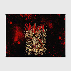 Холст прямоугольный Slipknot red black, цвет: 3D-принт — фото 2