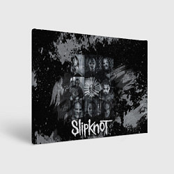 Холст прямоугольный Slipknot black & white style, цвет: 3D-принт