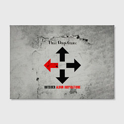 Холст прямоугольный Outsider Album Inspirations - Three Days Grace, цвет: 3D-принт — фото 2