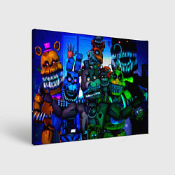 Холст прямоугольный Five Nights at Freddys 4, цвет: 3D-принт