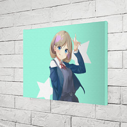 Холст прямоугольный Милая Кэкэ Тан - Живая любовь Суперзвезда, цвет: 3D-принт — фото 2