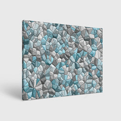 Холст прямоугольный Мозаика из цветных камней, цвет: 3D-принт