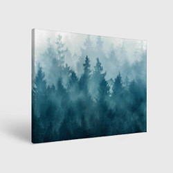 Холст прямоугольный Лес градиент, цвет: 3D-принт
