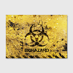 Холст прямоугольный Danger biohazard, цвет: 3D-принт — фото 2