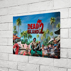 Холст прямоугольный Dead island two, цвет: 3D-принт — фото 2
