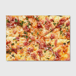 Холст прямоугольный Вкусная пицца, цвет: 3D-принт — фото 2