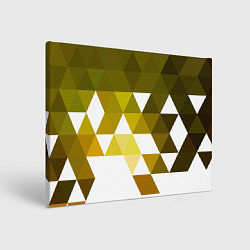 Холст прямоугольный Золотистая мозаика из ромбов, цвет: 3D-принт