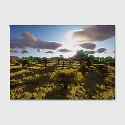 Холст прямоугольный Minecraft природа, цвет: 3D-принт — фото 2