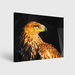 Холст прямоугольный Орёл полигональный, цвет: 3D-принт