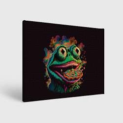 Холст прямоугольный Лягушонок Пепе зомби, цвет: 3D-принт