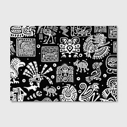 Холст прямоугольный Знаки племени Майя, цвет: 3D-принт — фото 2