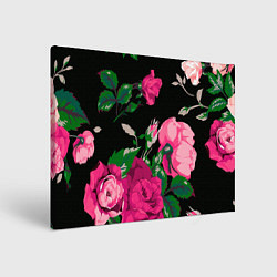Холст прямоугольный Шипы и розы, цвет: 3D-принт