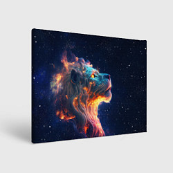 Холст прямоугольный Космический звёздный лев, цвет: 3D-принт