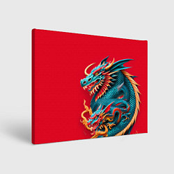 Холст прямоугольный Japanese dragon - irezumi, цвет: 3D-принт