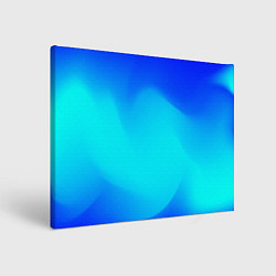 Холст прямоугольный Градиент синий, цвет: 3D-принт