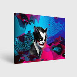 Холст прямоугольный Dude-cat - neural network - pop art, цвет: 3D-принт