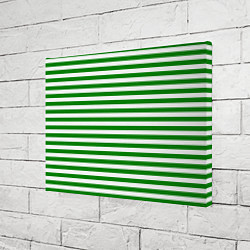 Холст прямоугольный Тельняшка зеленая Пограничных войск, цвет: 3D-принт — фото 2