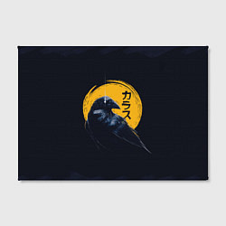 Холст прямоугольный Raven and moon, цвет: 3D-принт — фото 2