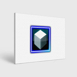 Холст прямоугольный Белый куб и магия, цвет: 3D-принт