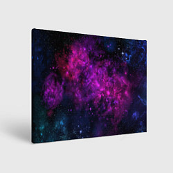 Холст прямоугольный Neon pink nebula, цвет: 3D-принт