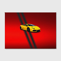 Холст прямоугольный Итальянский гиперкар Lamborghini Aventador, цвет: 3D-принт — фото 2