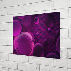 Холст прямоугольный Фиолетовые шары, цвет: 3D-принт — фото 2