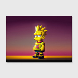 Холст прямоугольный Барт Симпсон - нейросеть, цвет: 3D-принт — фото 2