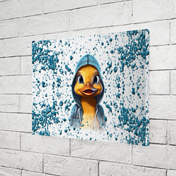 Холст прямоугольный Забавный утенок, цвет: 3D-принт — фото 2