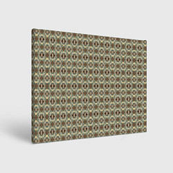 Холст прямоугольный Золотисто-коричневая симметрия, цвет: 3D-принт
