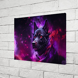 Холст прямоугольный Собака космос, цвет: 3D-принт — фото 2