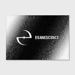 Холст прямоугольный Evanescence glitch на темном фоне: надпись и симво, цвет: 3D-принт — фото 2