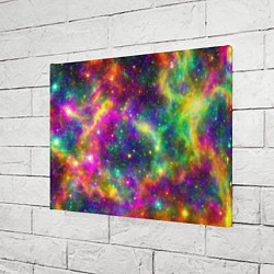 Холст прямоугольный Яркий неоновый космос, цвет: 3D-принт — фото 2