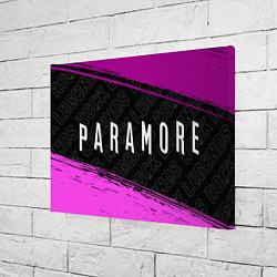 Холст прямоугольный Paramore rock legends: надпись и символ, цвет: 3D-принт — фото 2