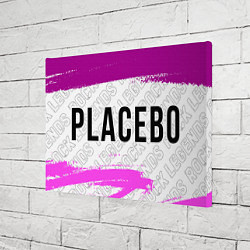 Холст прямоугольный Placebo rock legends: надпись и символ, цвет: 3D-принт — фото 2