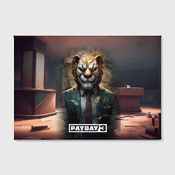 Холст прямоугольный Payday 3 lion, цвет: 3D-принт — фото 2