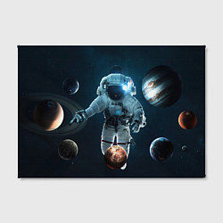 Холст прямоугольный Космонавт планеты, цвет: 3D-принт — фото 2